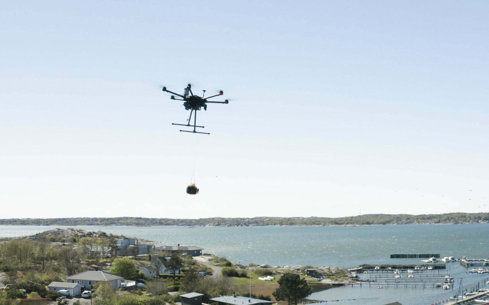 Drone by Everdrone delivering critical medical care