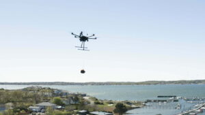 Drone by Everdrone delivering critical medical care